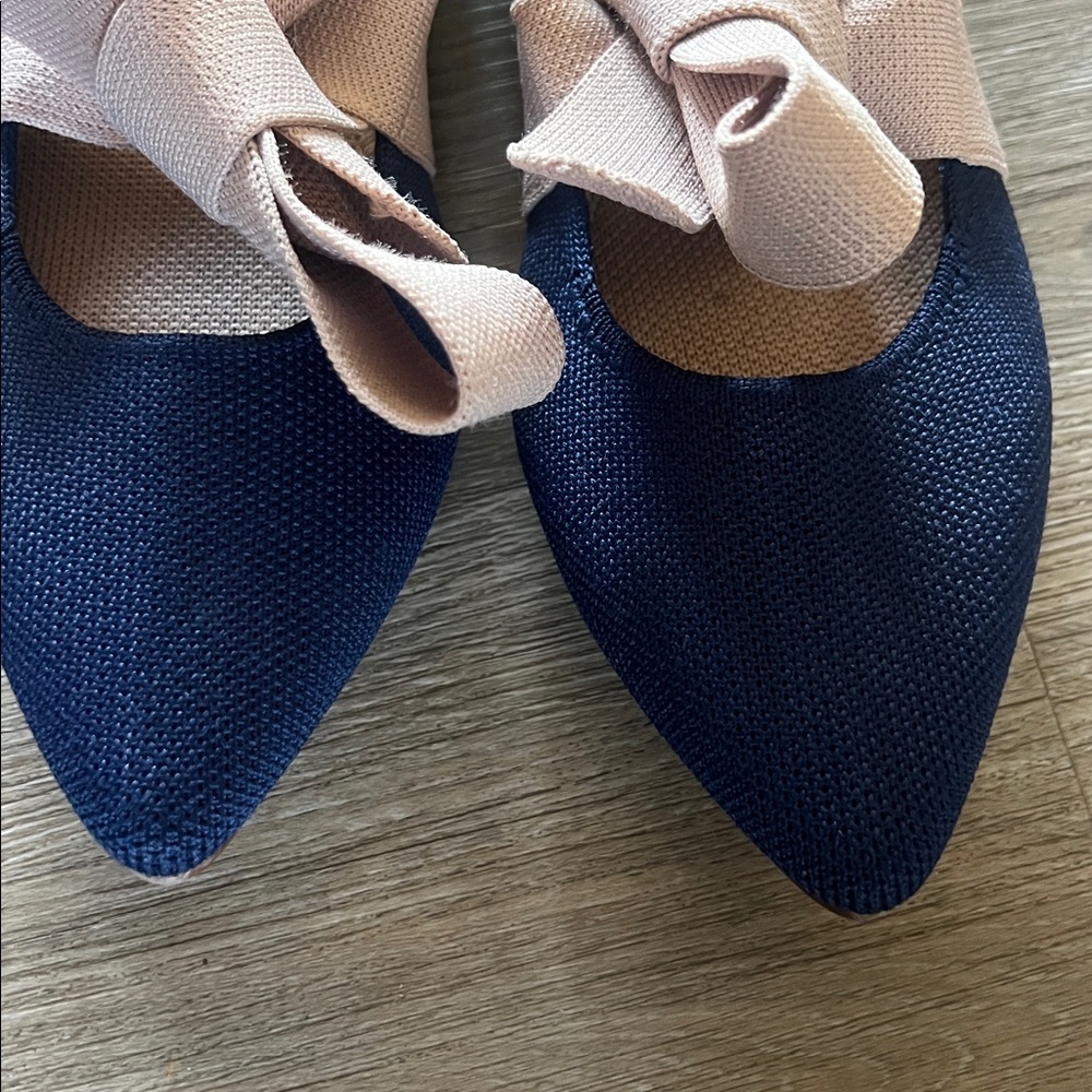 Rothy's The Slip-On Mary Jane Flat in Sapphire Deep Blue - Picture 7 of 16